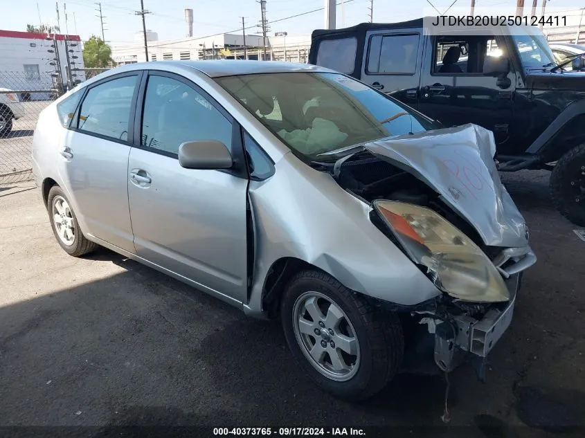 2005 Toyota Prius VIN: JTDKB20U250124411 Lot: 40373765