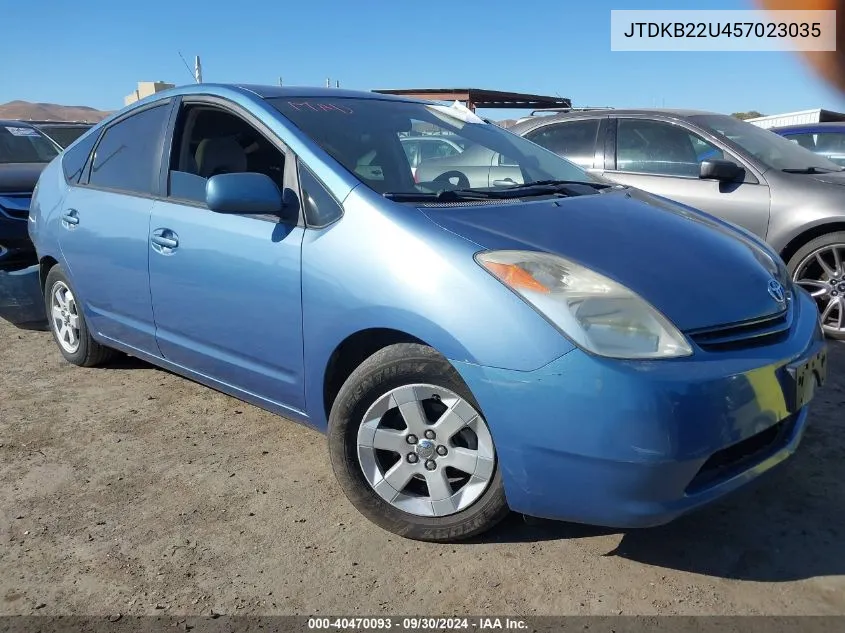 2005 Toyota Prius VIN: JTDKB22U457023035 Lot: 40470093