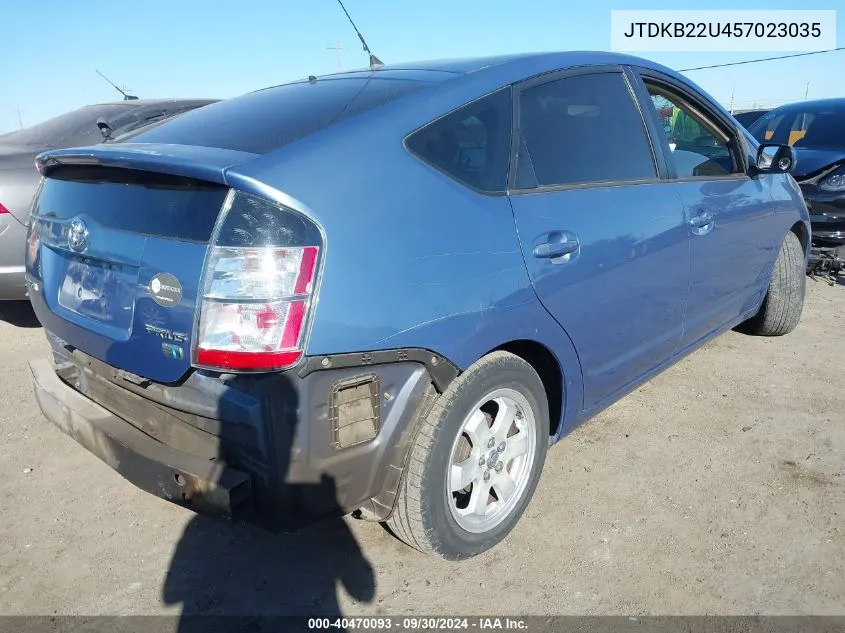 2005 Toyota Prius VIN: JTDKB22U457023035 Lot: 40470093