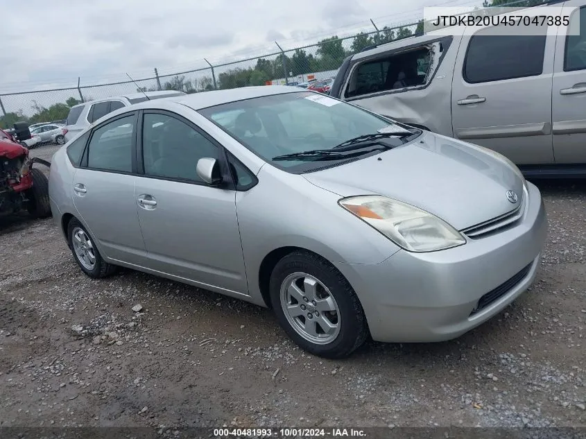 2005 Toyota Prius VIN: JTDKB20U457047385 Lot: 40481993