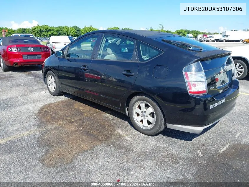 2005 Toyota Prius VIN: JTDKB20UX53107306 Lot: 40508683