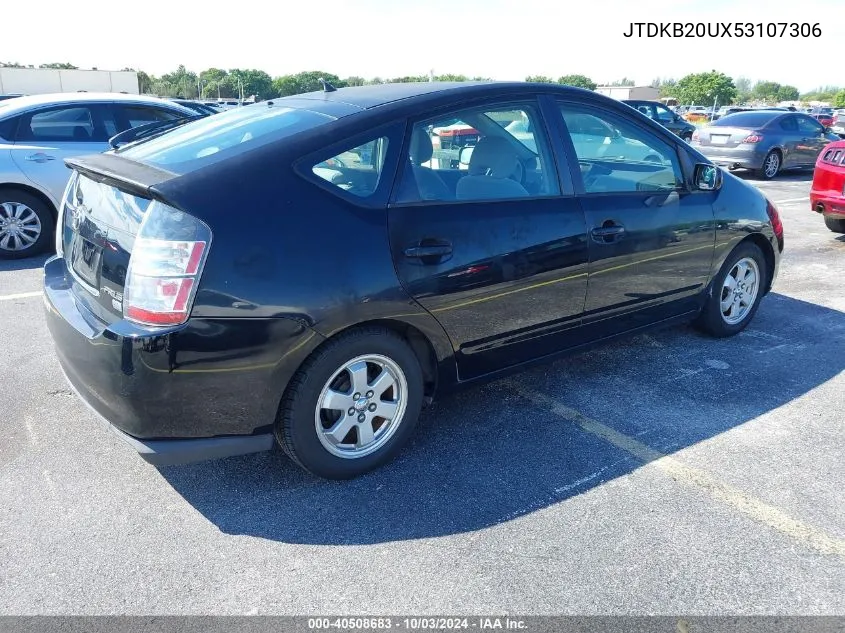 2005 Toyota Prius VIN: JTDKB20UX53107306 Lot: 40508683