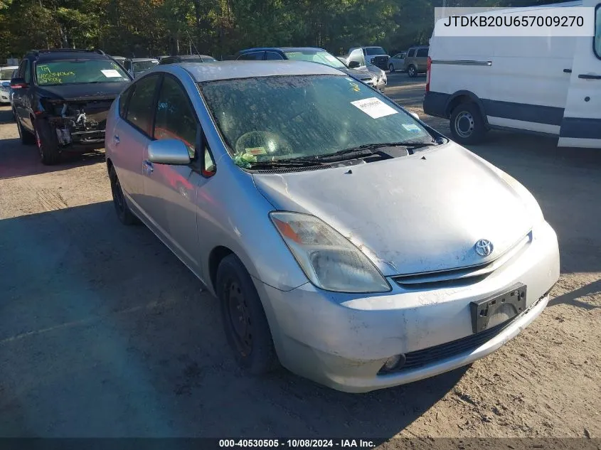 2005 Toyota Prius VIN: JTDKB20U657009270 Lot: 40530505