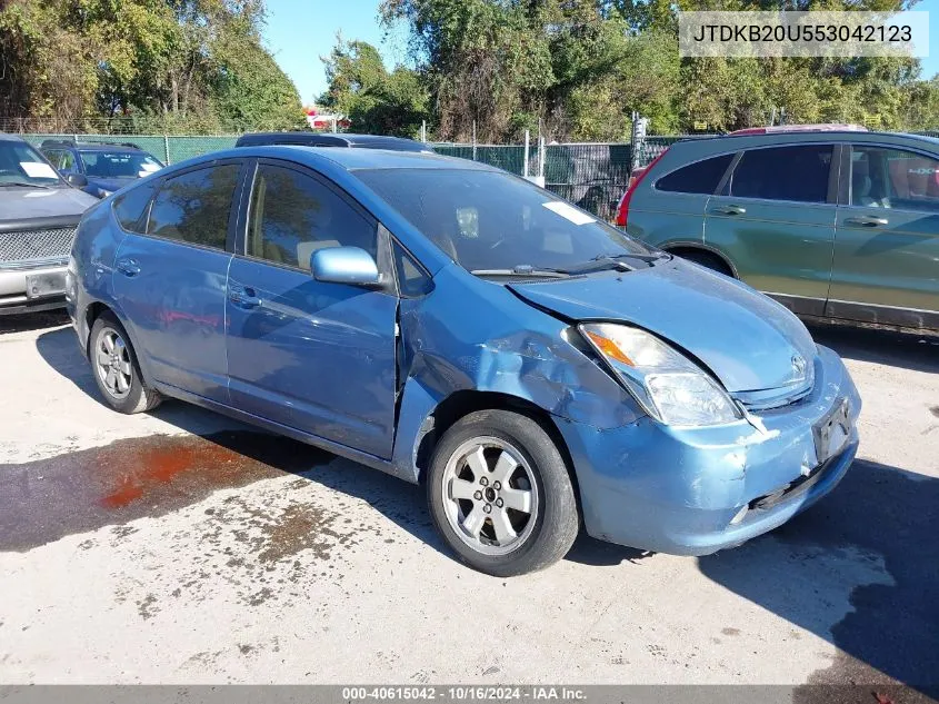 2005 Toyota Prius VIN: JTDKB20U553042123 Lot: 40615042