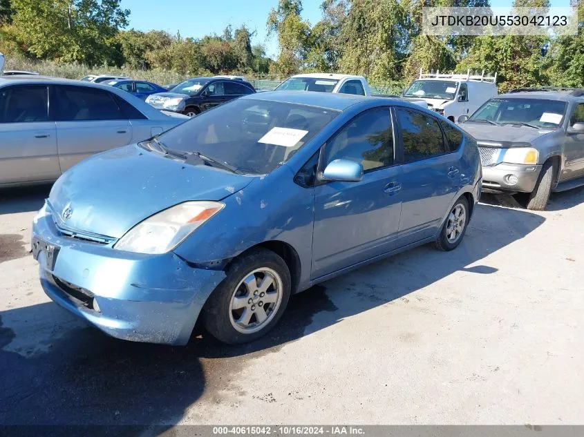 2005 Toyota Prius VIN: JTDKB20U553042123 Lot: 40615042