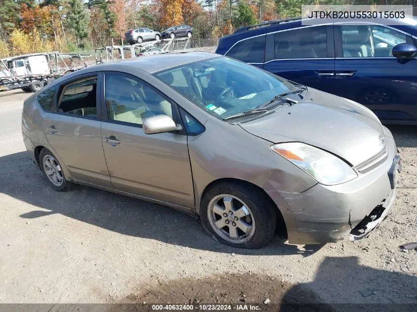 2005 Toyota Prius VIN: JTDKB20U553015603 Lot: 40632400