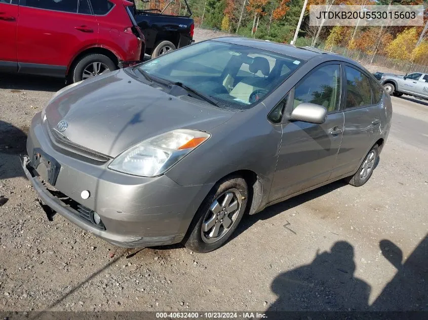 2005 Toyota Prius VIN: JTDKB20U553015603 Lot: 40632400