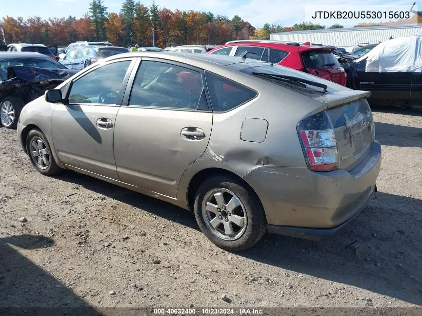 2005 Toyota Prius VIN: JTDKB20U553015603 Lot: 40632400