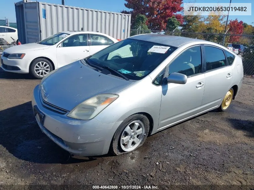 2005 Toyota Prius VIN: JTDKB20U653019482 Lot: 40642808