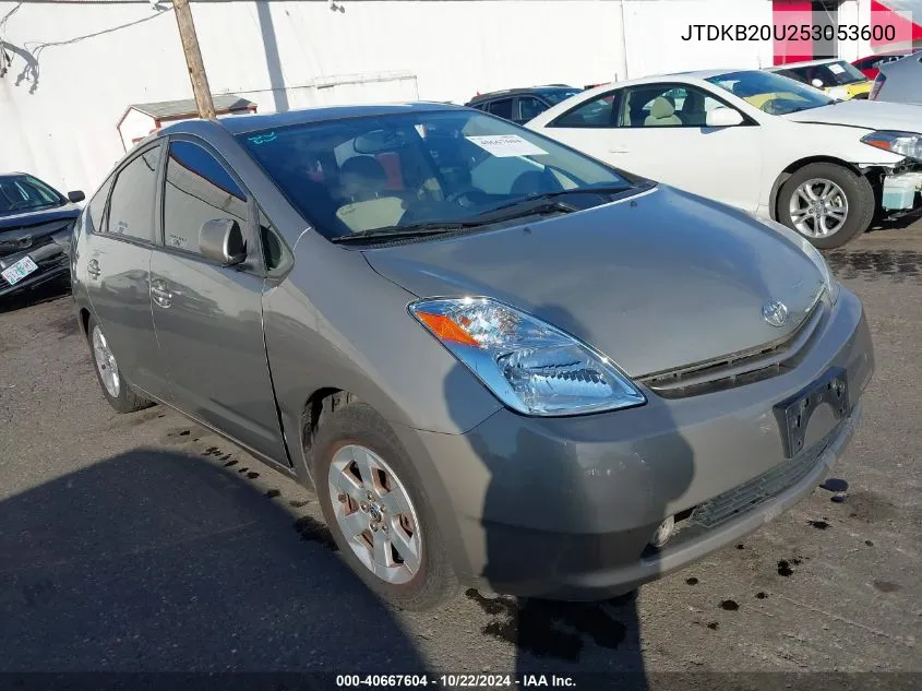 2005 Toyota Prius VIN: JTDKB20U253053600 Lot: 40667604