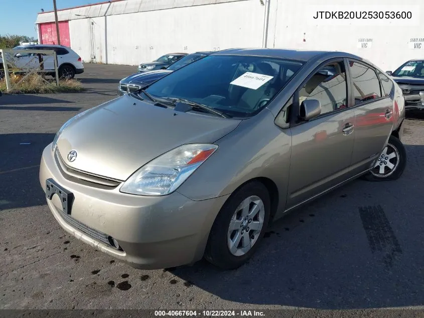 2005 Toyota Prius VIN: JTDKB20U253053600 Lot: 40667604