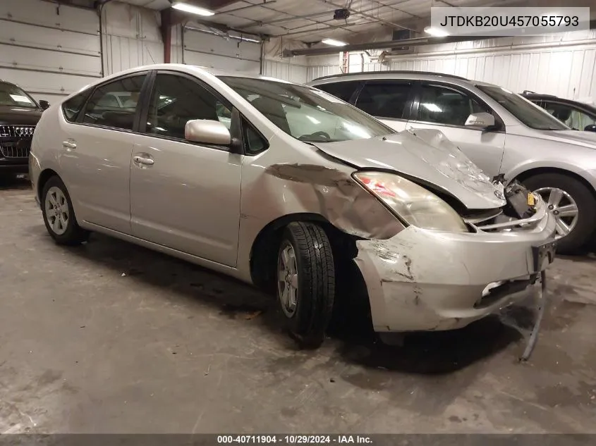 2005 Toyota Prius VIN: JTDKB20U457055793 Lot: 40711904