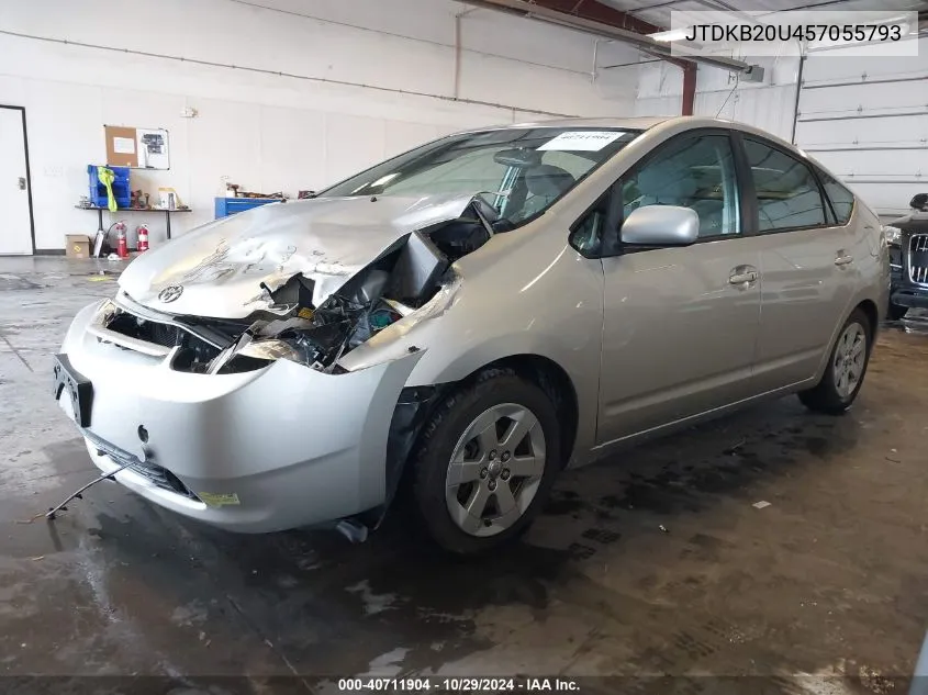 2005 Toyota Prius VIN: JTDKB20U457055793 Lot: 40711904