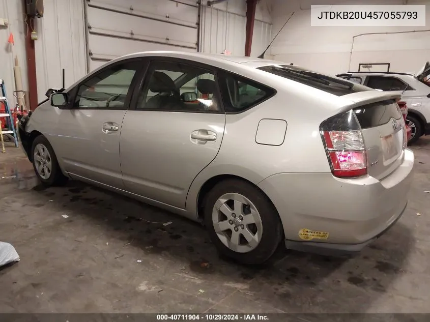 2005 Toyota Prius VIN: JTDKB20U457055793 Lot: 40711904