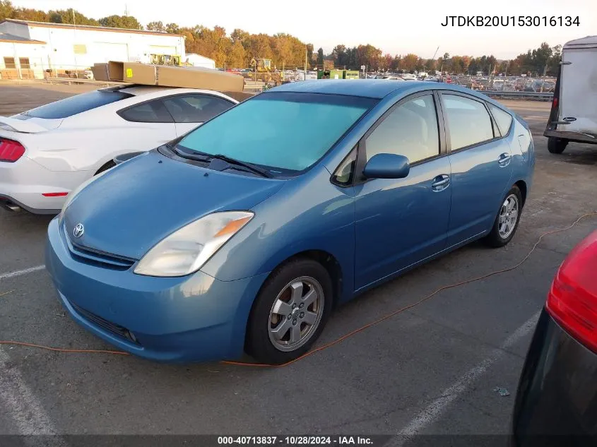 2005 Toyota Prius VIN: JTDKB20U153016134 Lot: 40713837