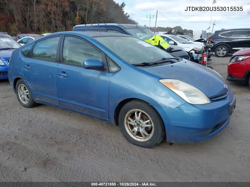 2005 Toyota Prius VIN: JTDKB20U353015535 Lot: 40721850