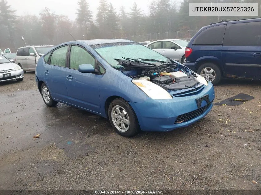 2005 Toyota Prius VIN: JTDKB20UX57025326 Lot: 40728141