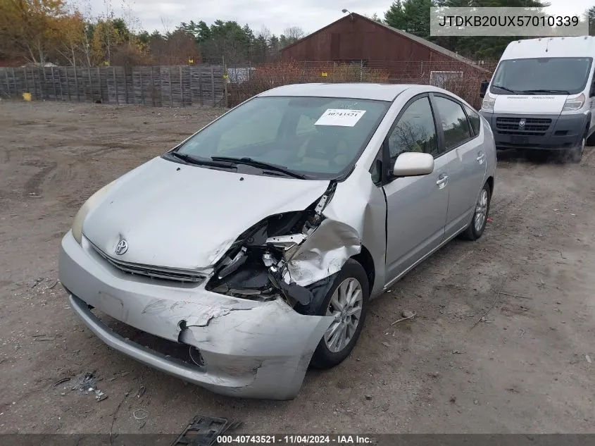 JTDKB20UX57010339 2005 Toyota Prius