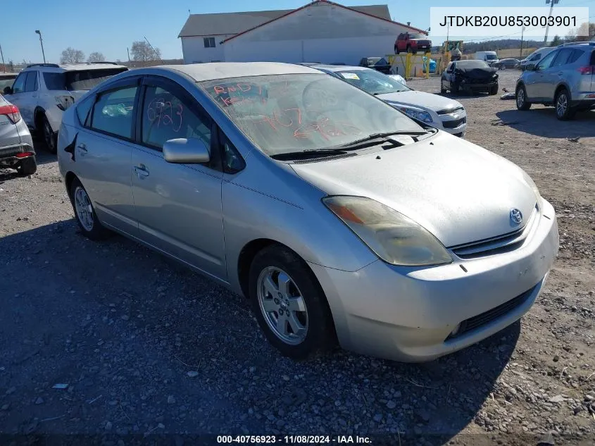 2005 Toyota Prius VIN: JTDKB20U853003901 Lot: 40756923