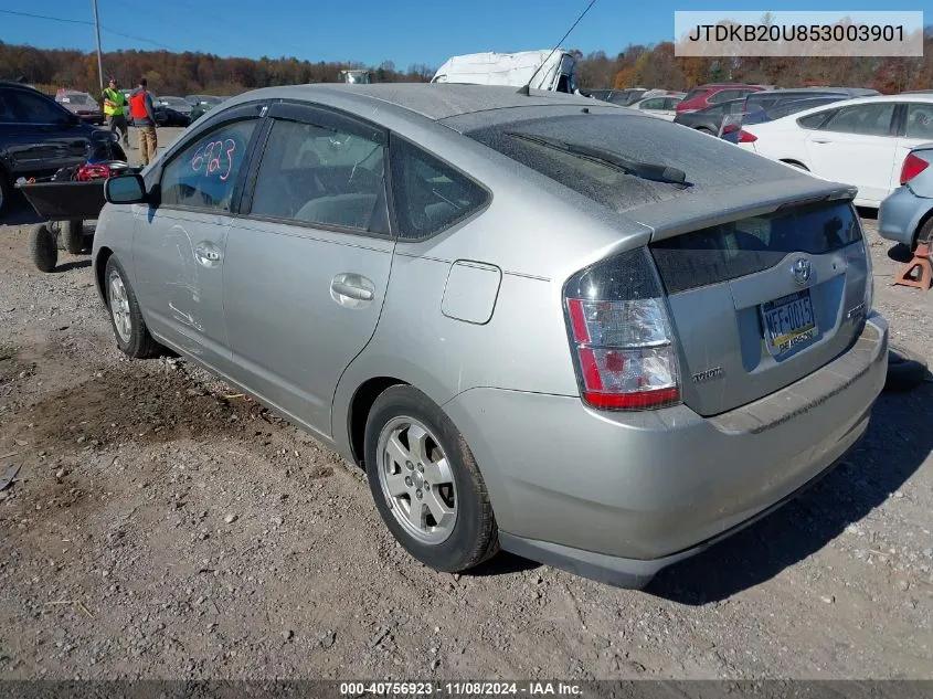 2005 Toyota Prius VIN: JTDKB20U853003901 Lot: 40756923