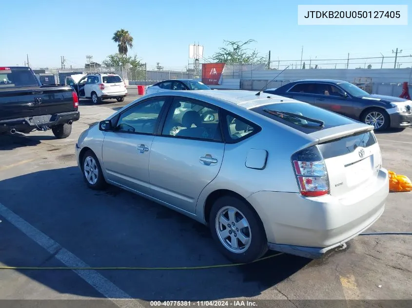 2005 Toyota Prius VIN: JTDKB20U050127405 Lot: 40775381