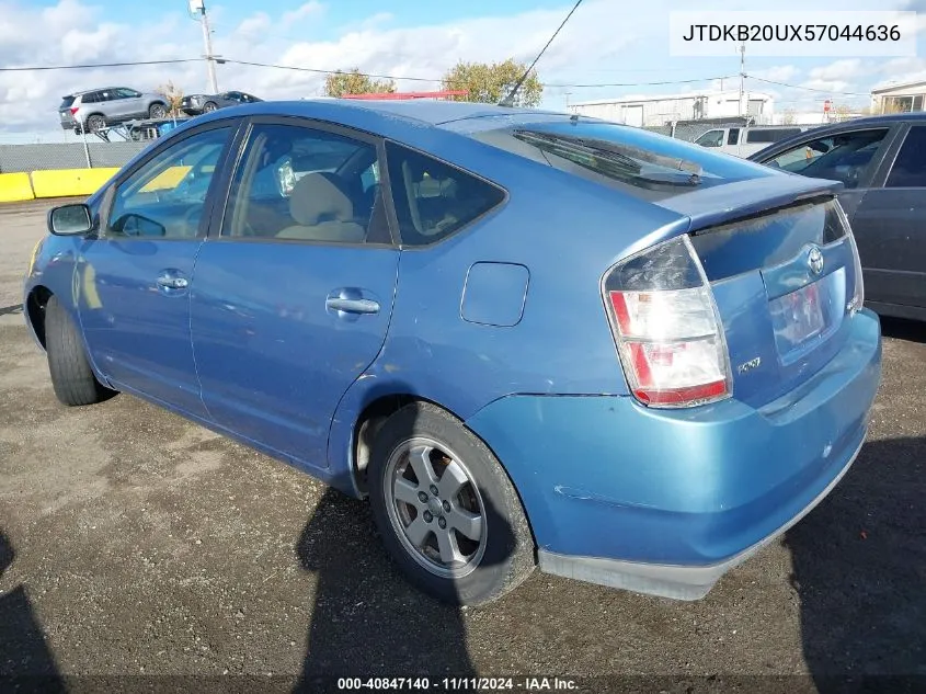 2005 Toyota Prius VIN: JTDKB20UX57044636 Lot: 40847140