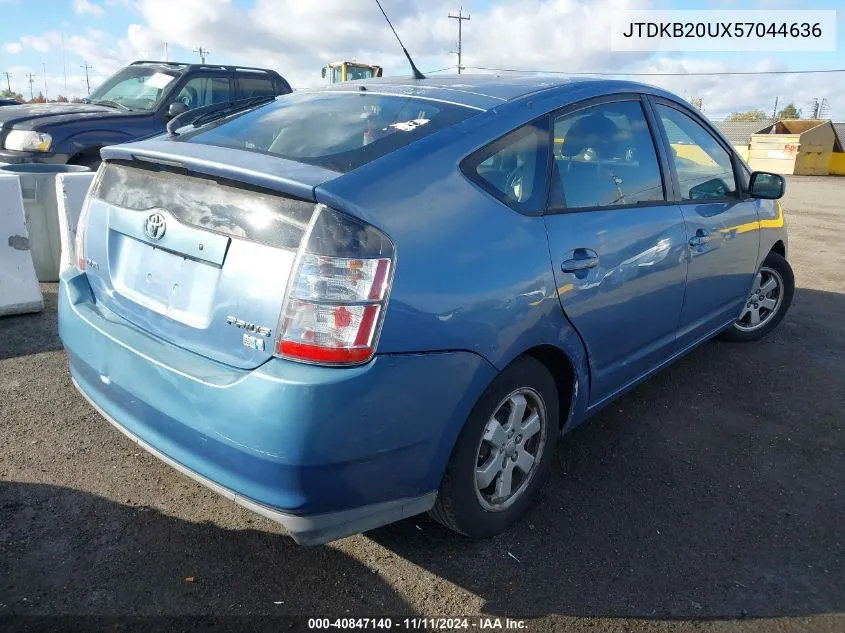 2005 Toyota Prius VIN: JTDKB20UX57044636 Lot: 40847140