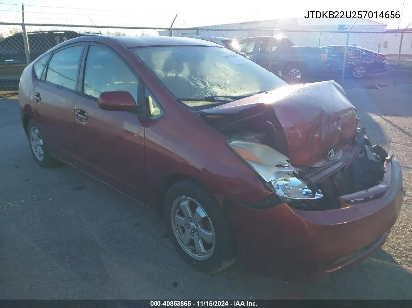 2005 Toyota Prius VIN: JTDKB22U257014656 Lot: 40853865