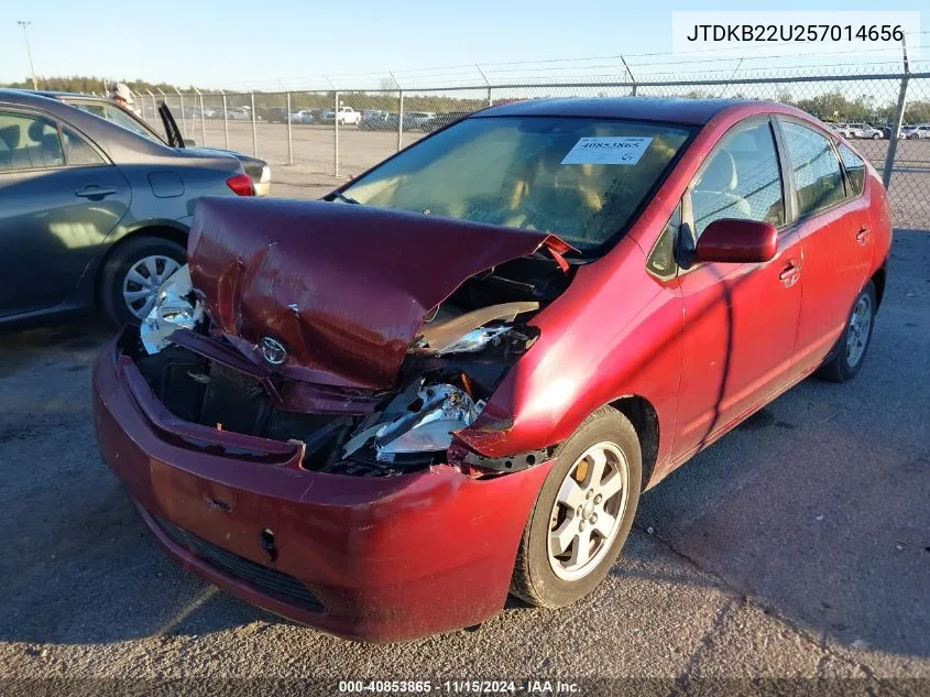 2005 Toyota Prius VIN: JTDKB22U257014656 Lot: 40853865