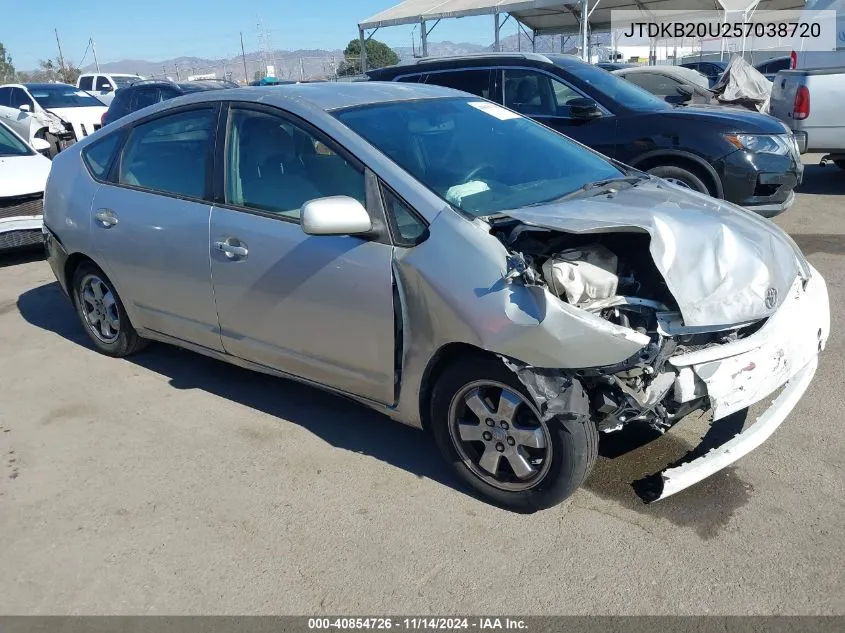 2005 Toyota Prius VIN: JTDKB20U257038720 Lot: 40854726