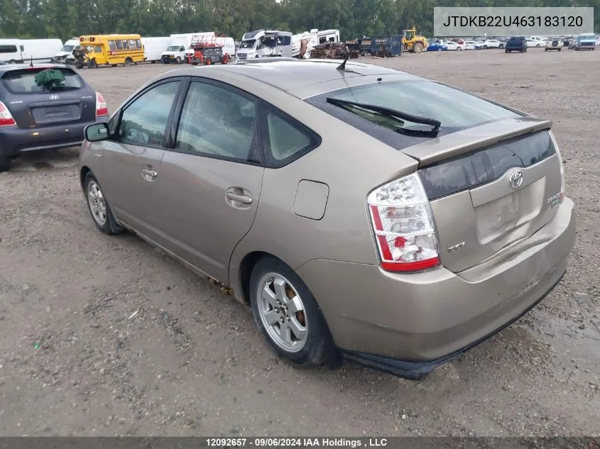 JTDKB22U463183120 2006 Toyota Prius