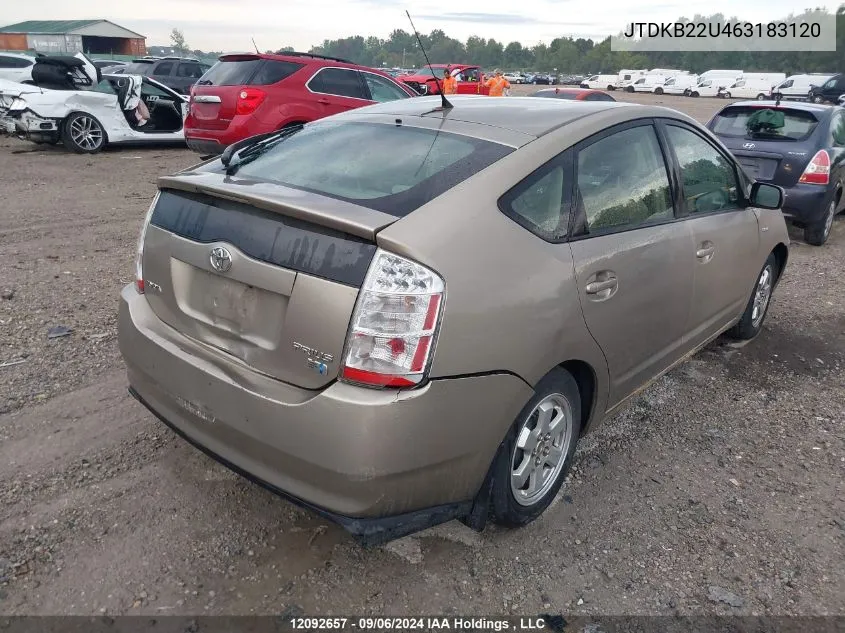 JTDKB22U463183120 2006 Toyota Prius