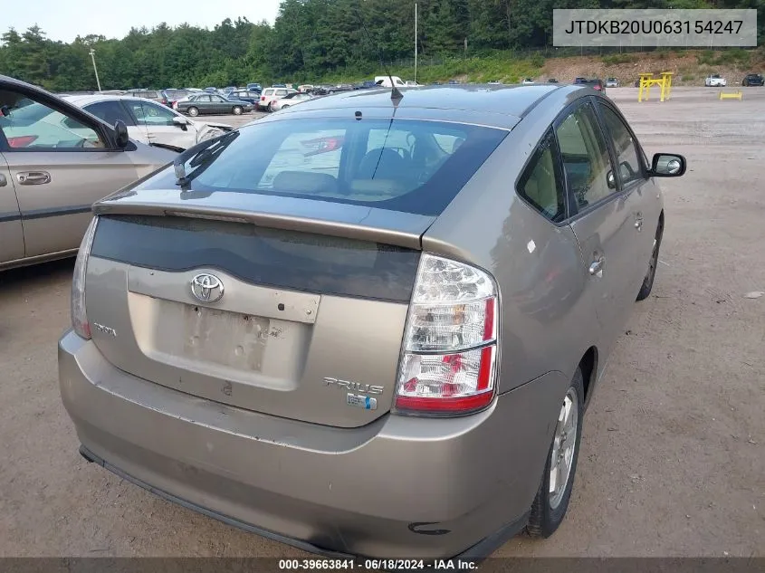 JTDKB20U063154247 2006 Toyota Prius