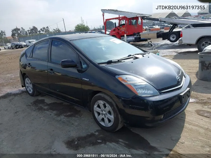 JTDKB20U963197355 2006 Toyota Prius