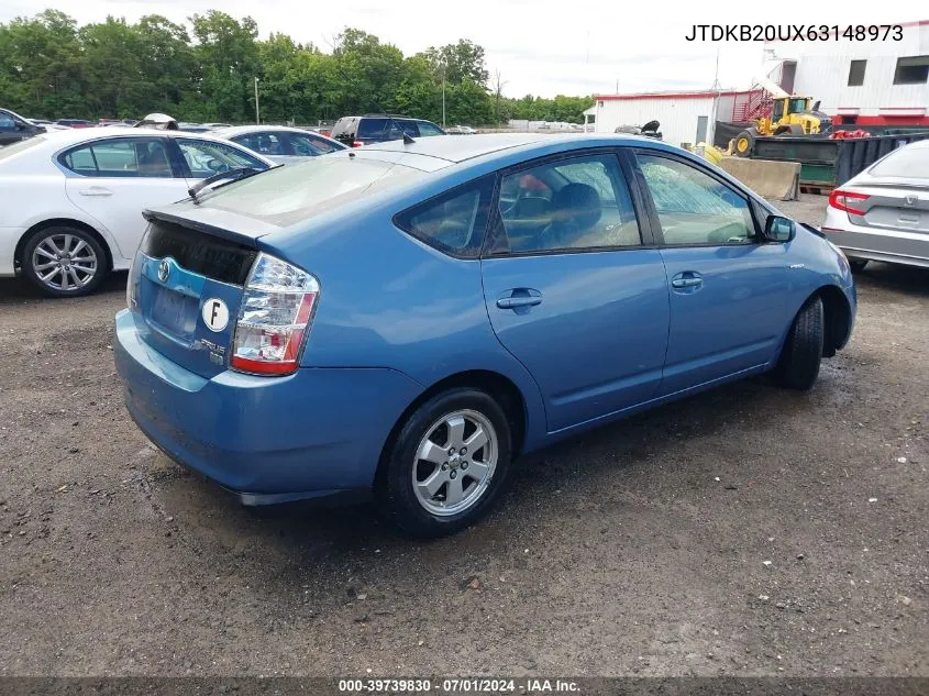 2006 Toyota Prius VIN: JTDKB20UX63148973 Lot: 39739830