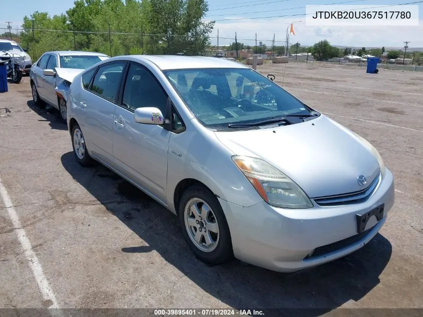 JTDKB20U367517780 2006 Toyota Prius