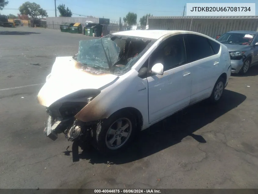 JTDKB20U667081734 2006 Toyota Prius