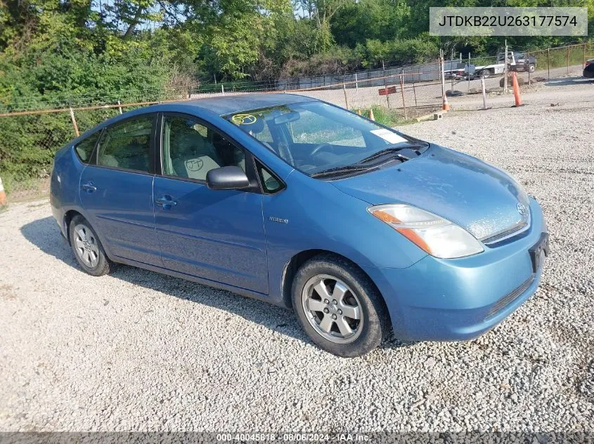 JTDKB22U263177574 2006 Toyota Prius