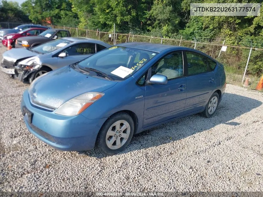 JTDKB22U263177574 2006 Toyota Prius