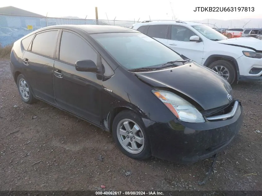 2006 Toyota Prius VIN: JTDKB22U663197813 Lot: 40062617