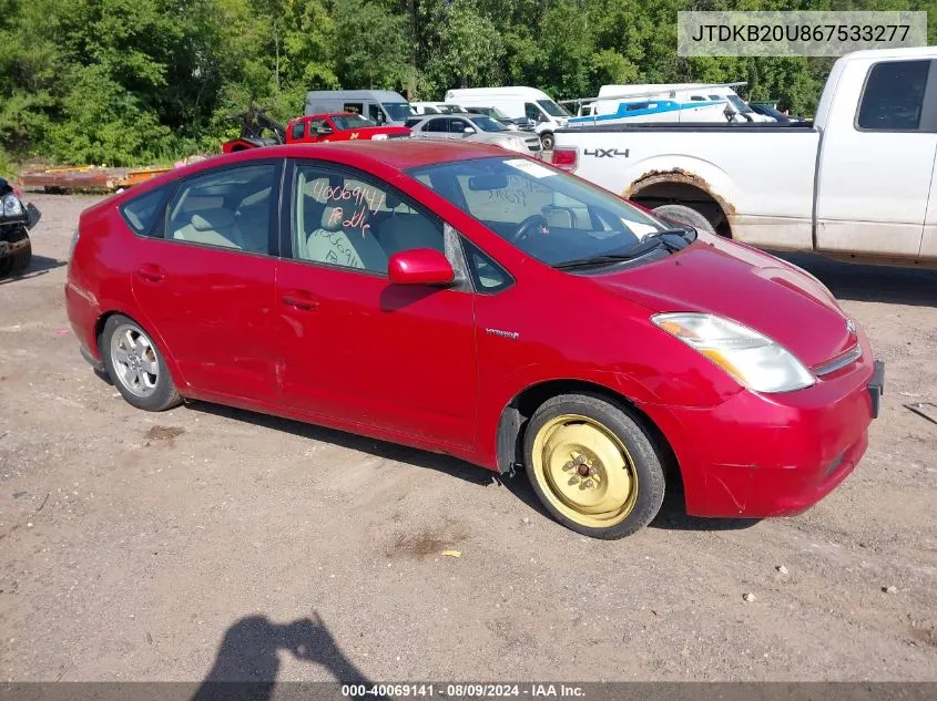 JTDKB20U867533277 2006 Toyota Prius