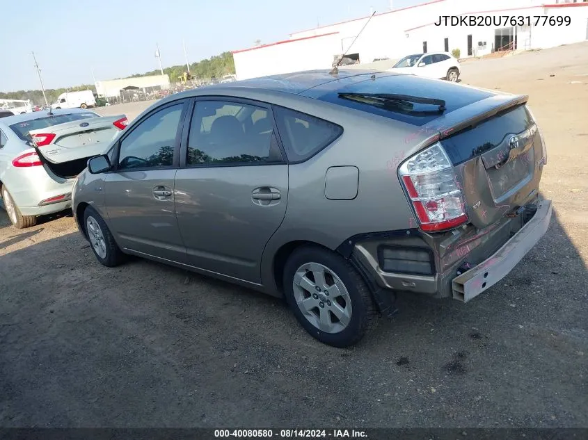 JTDKB20U763177699 2006 Toyota Prius