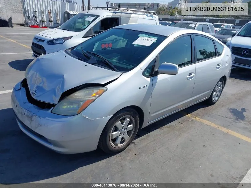 JTDKB20U963181625 2006 Toyota Prius