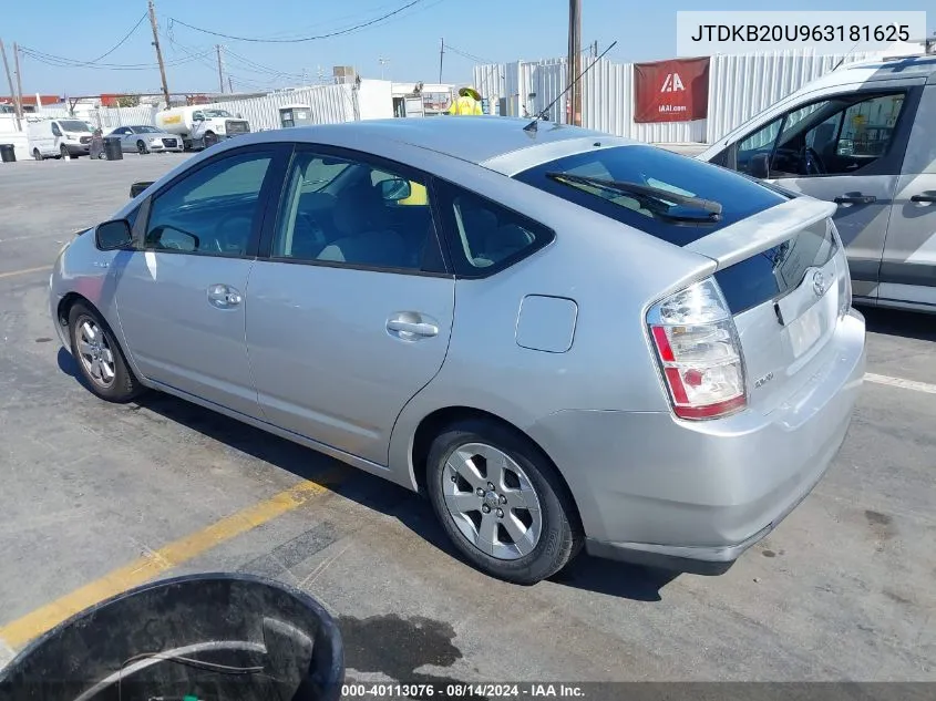 JTDKB20U963181625 2006 Toyota Prius