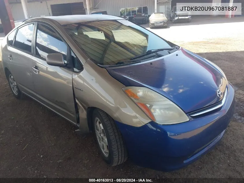 JTDKB20U967081887 2006 Toyota Prius