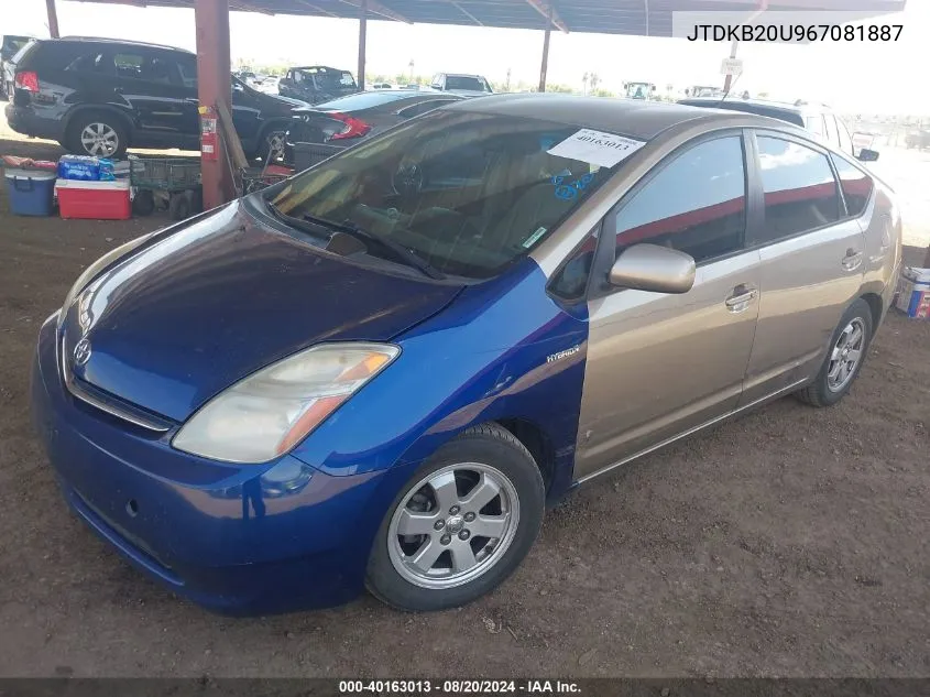 JTDKB20U967081887 2006 Toyota Prius