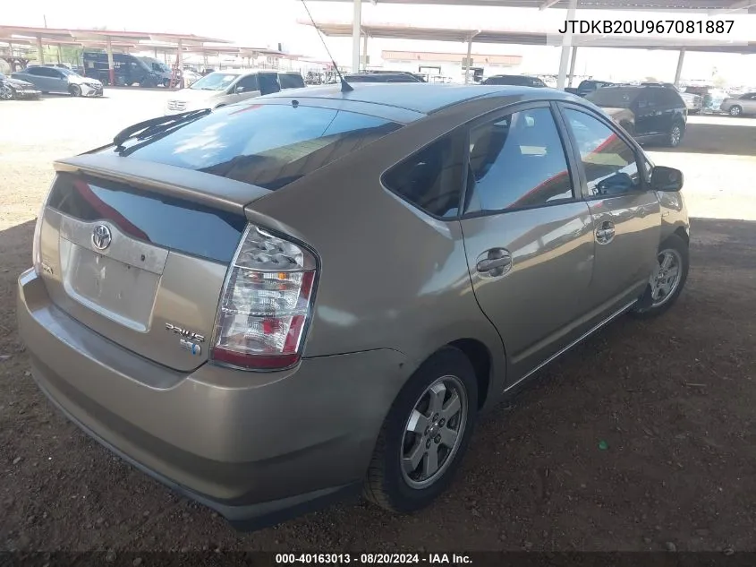 JTDKB20U967081887 2006 Toyota Prius