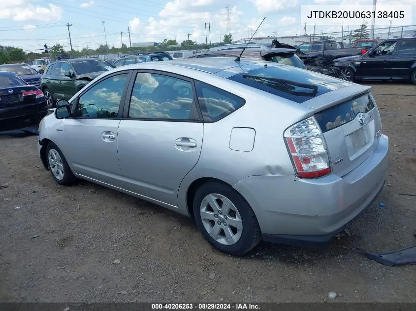 JTDKB20U063138405 2006 Toyota Prius