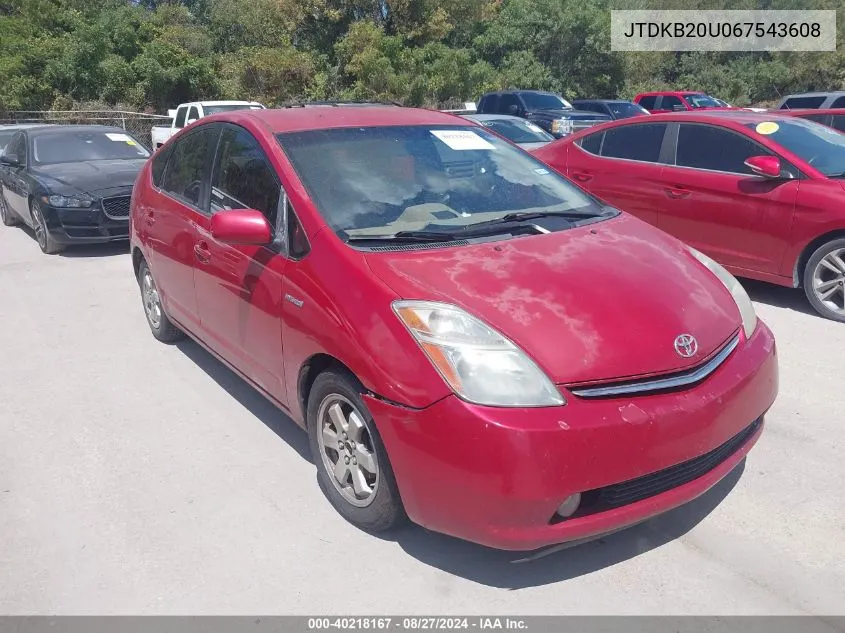 JTDKB20U067543608 2006 Toyota Prius