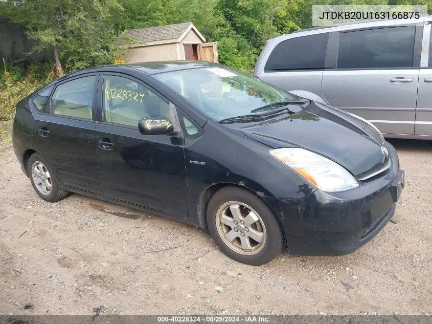 2006 Toyota Prius VIN: JTDKB20U163166875 Lot: 40228324